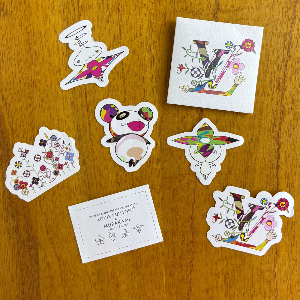 LOUIS VUITTON X TAKASHI MURAKAMI 6 Stickers Pack Multicolor Limited Edition 2025